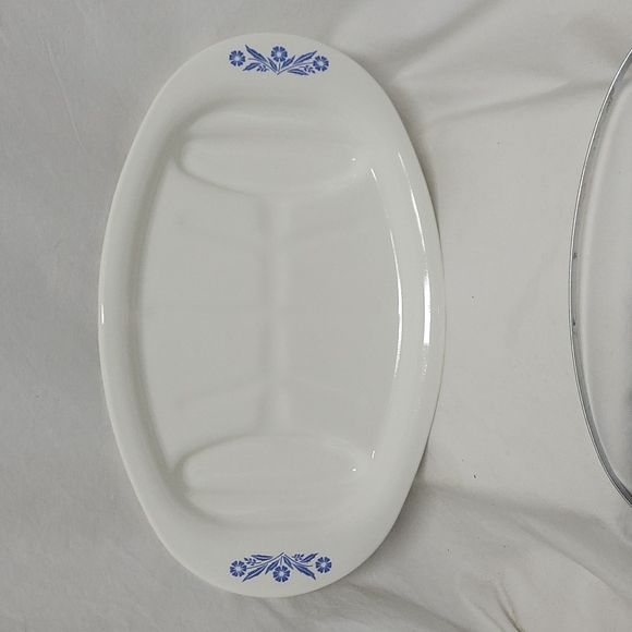 Blue Cornflower Corning Ware Platter P-19 - Picture 5 of 10